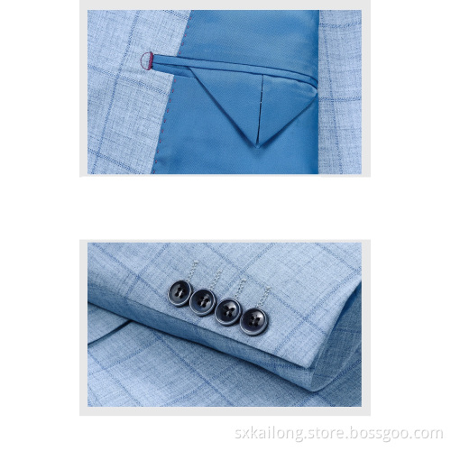 Slim Men's Check Blazer